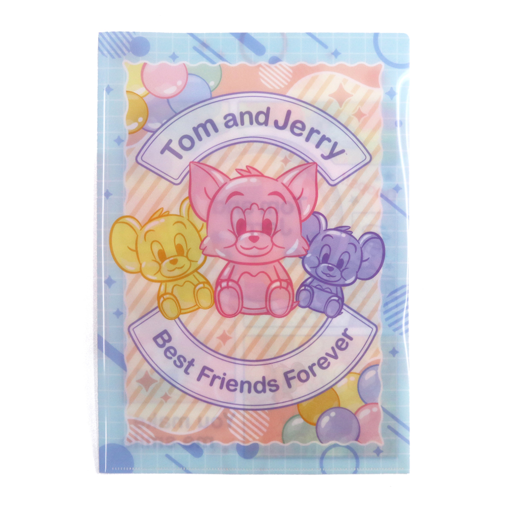 トムとジェリー Wポケットクリアファイル COLORFUL FRIENDS