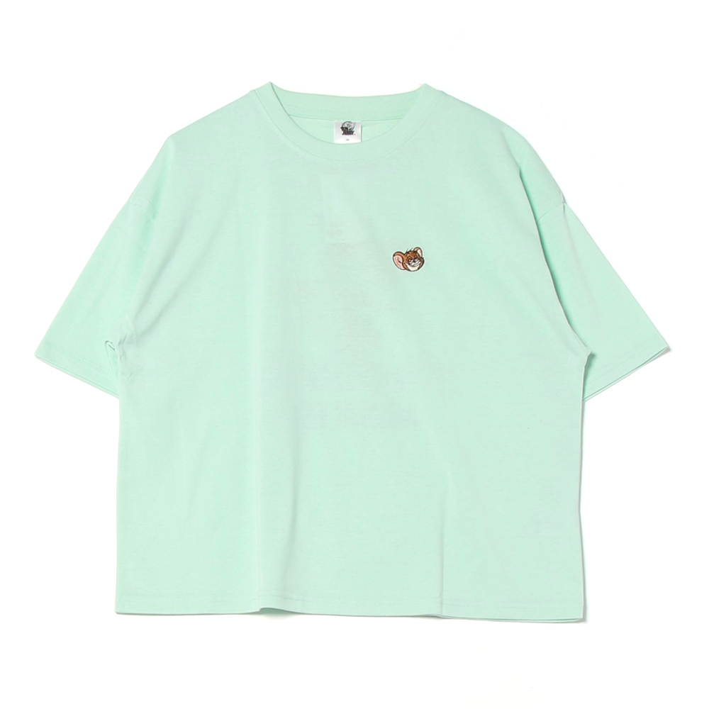 トムとジェリー 天竺半袖WIDE型Tシャツ レディース - TOM AND JERRY