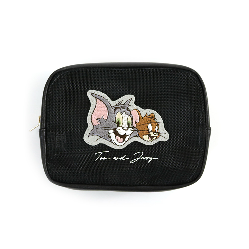 o*o様 JUN タペストリー 缶バッジ　ポーチ トムとジェリー カード入れ付ドアップポーチ - TOM AND JERRY Official