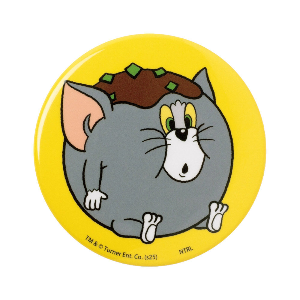 81年 古い トムとジェリー ブリキ バケツ 缶 Tom and Jerry トムとジェリー シークレット刺繍缶バッジ ファニーレトロ - TOM