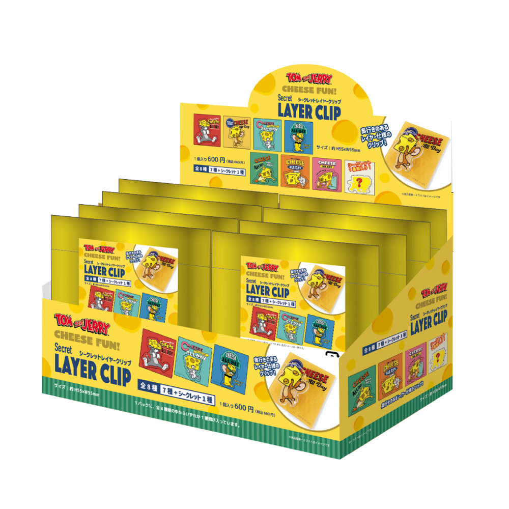 トムとジェリー シークレットレイヤークリップ CHEESE FUN - TOM