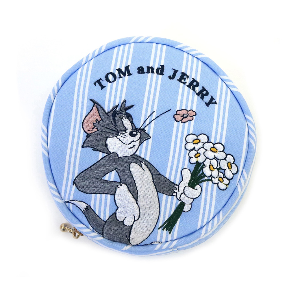 Tom様 リクエスト 10点 まとめ商品 TOM and JERRY ストライプ サークルポーチ - TOM AND JERRY