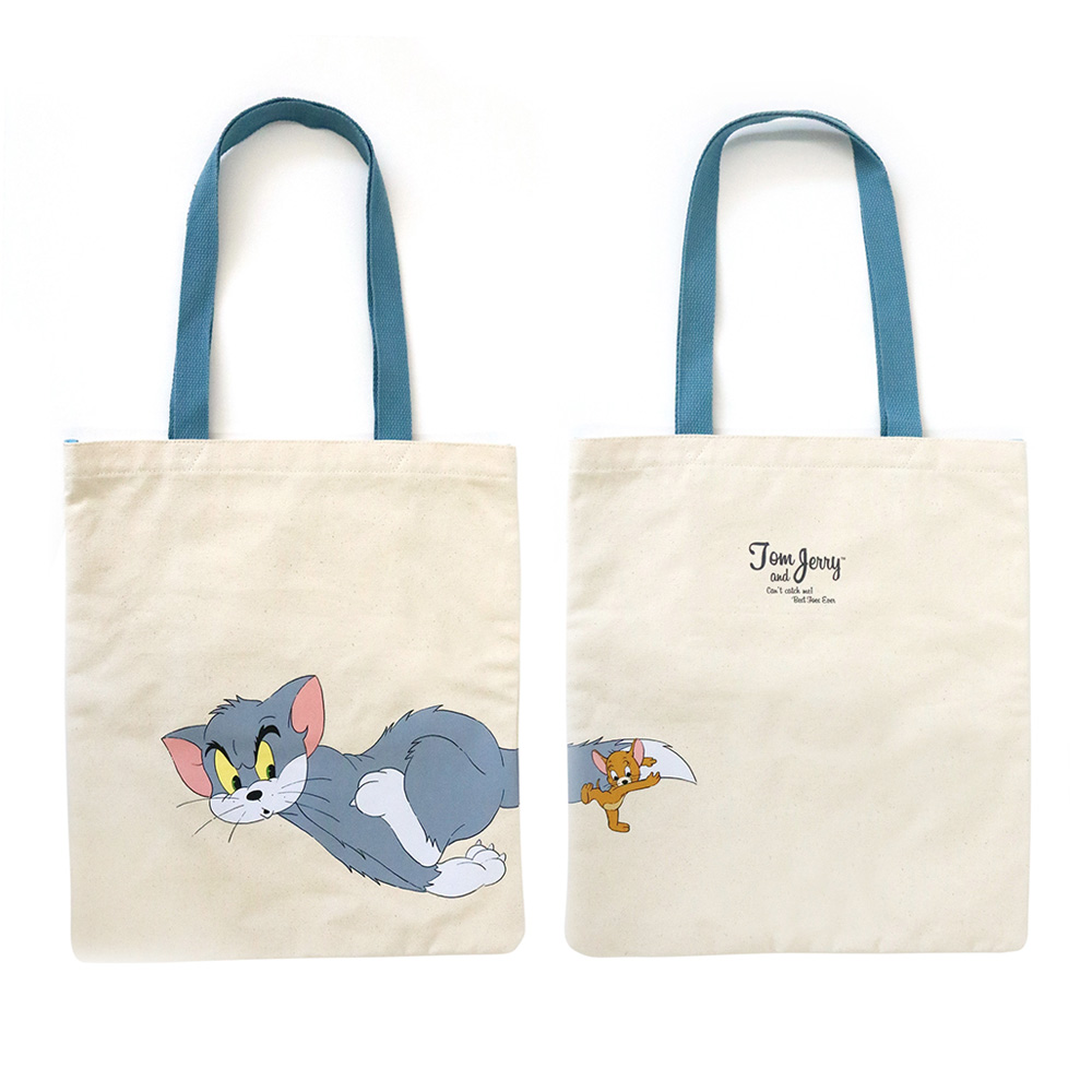 TOM and JERRY レトロアート キャンバストート - TOM AND JERRY