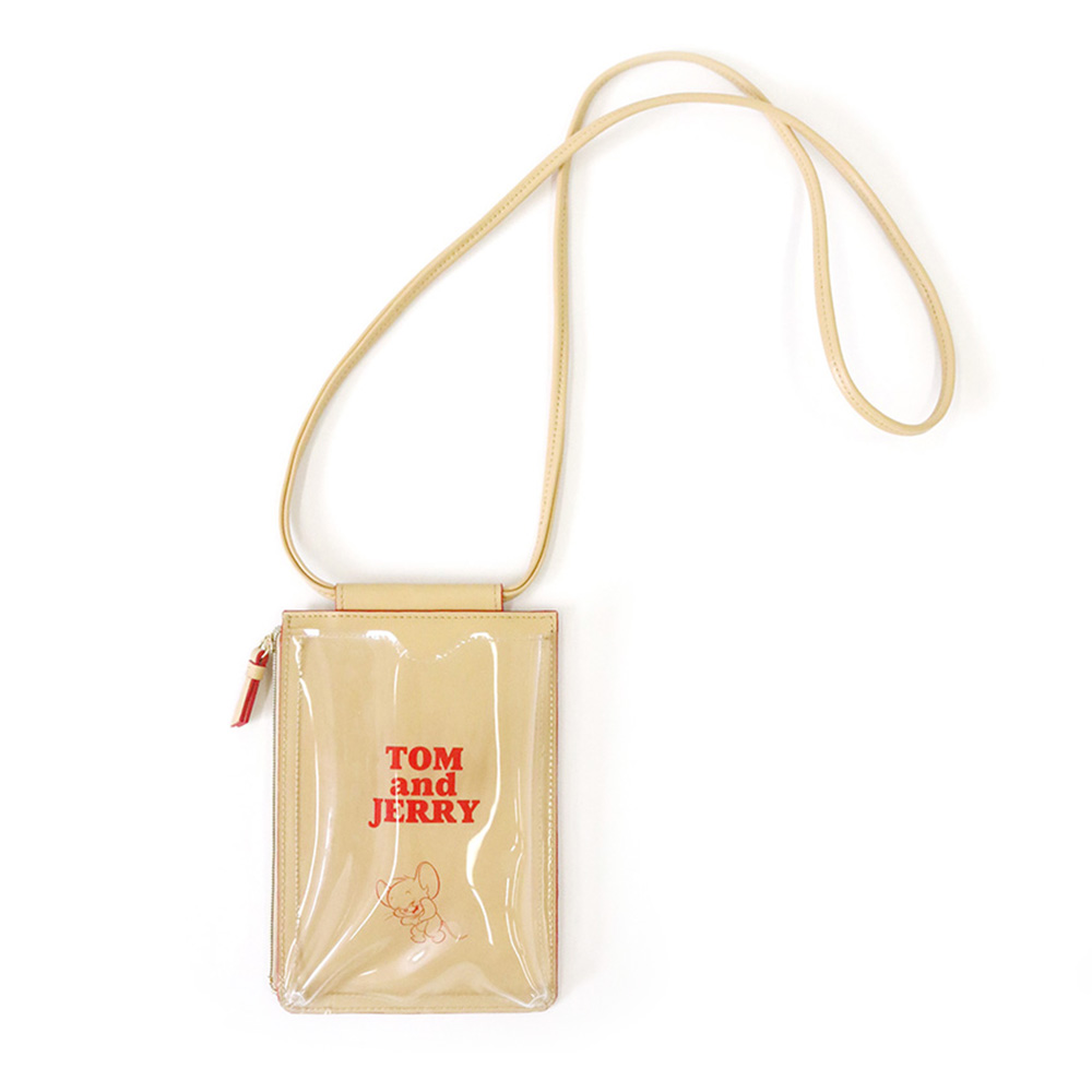 TOM and JERRY クリアカラースマホショルダー - TOM AND JERRY
