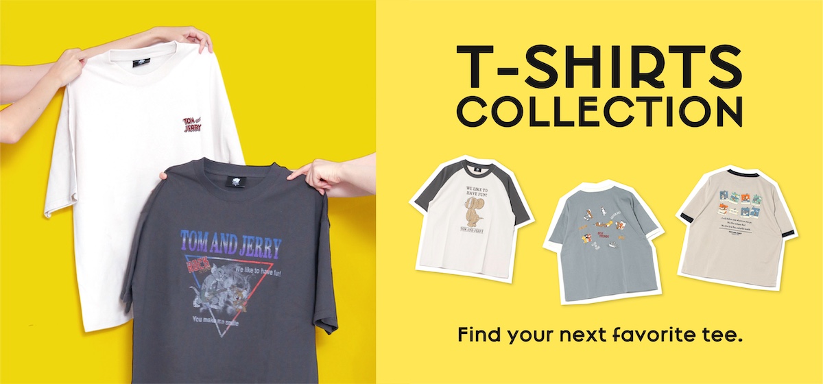 限定★トムとジェリー Tom And Jerry Tシャツ オフィシャル Tシャツコレクション - TOM AND JERRY Official Online Store