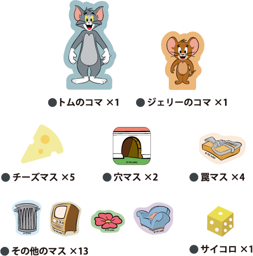 ミニすごろくの遊び方 - TOM AND JERRY Official Online Store