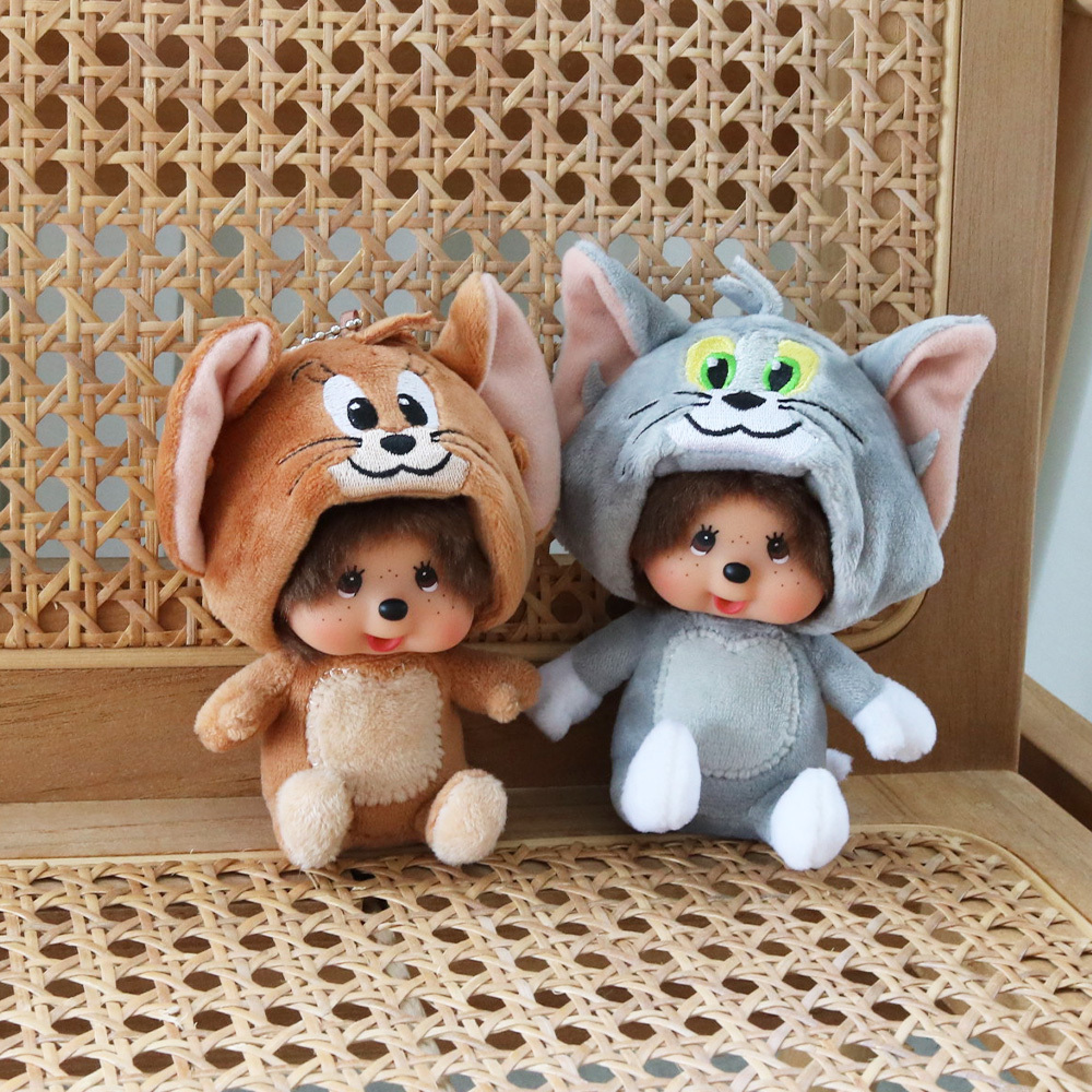 トムとジェリー×モンチッチ トムモンチッチ顔でかSSキーチェーン - TOM 