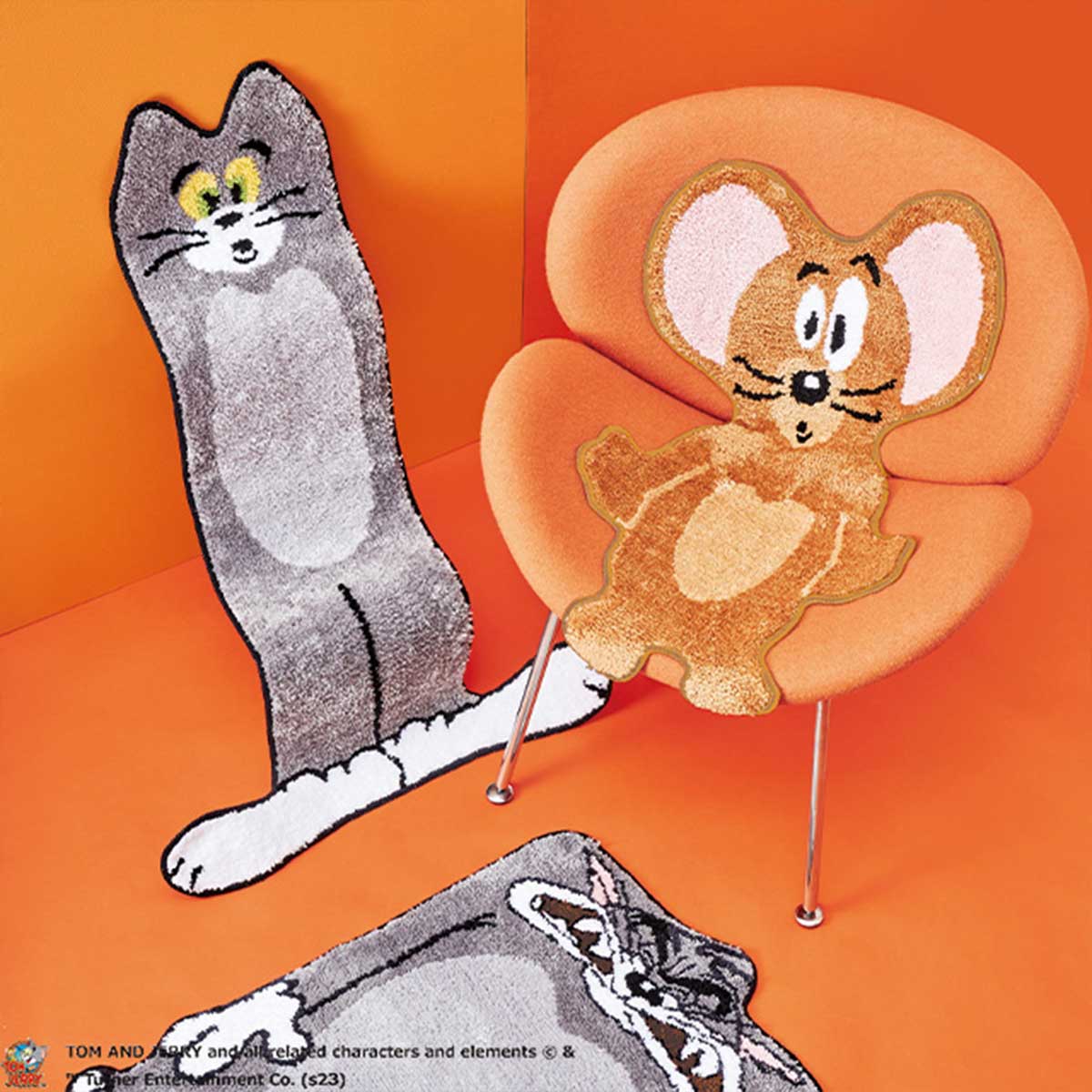 トムとジェリー つぶれたジェリー タフトマット - TOM AND JERRY