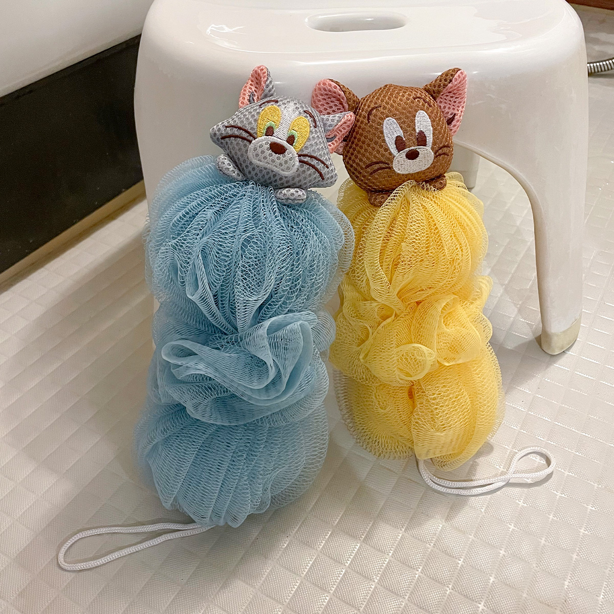 トムとジェリー ダブルウォッシュブルー 泡スポンジ大 - TOM AND JERRY