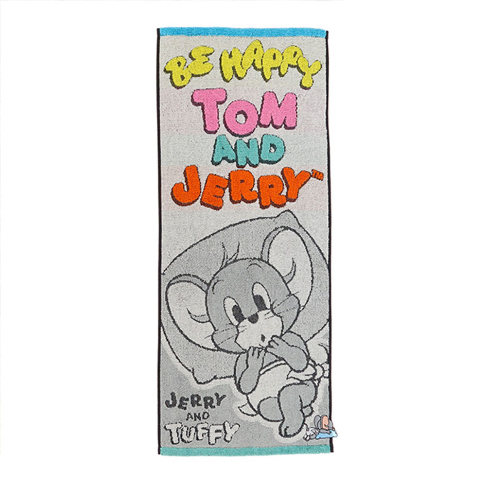 トムとジェリー ビーハッピー/タフィー フェイスタオル - TOM AND