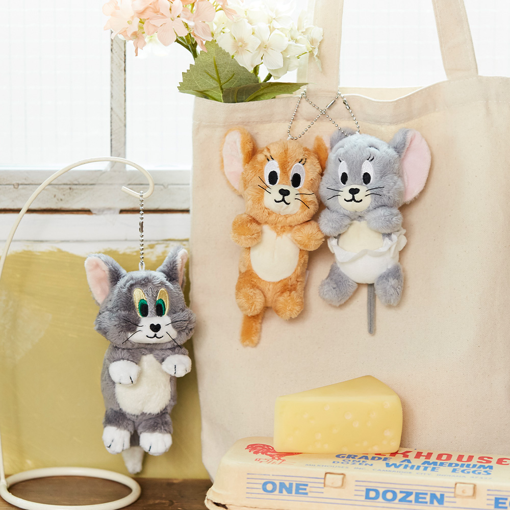 トムとジェリー　ぬいぐるみキーチェーン トムとジェリー カラーマスコットキーチェーン ジェリー - TOM