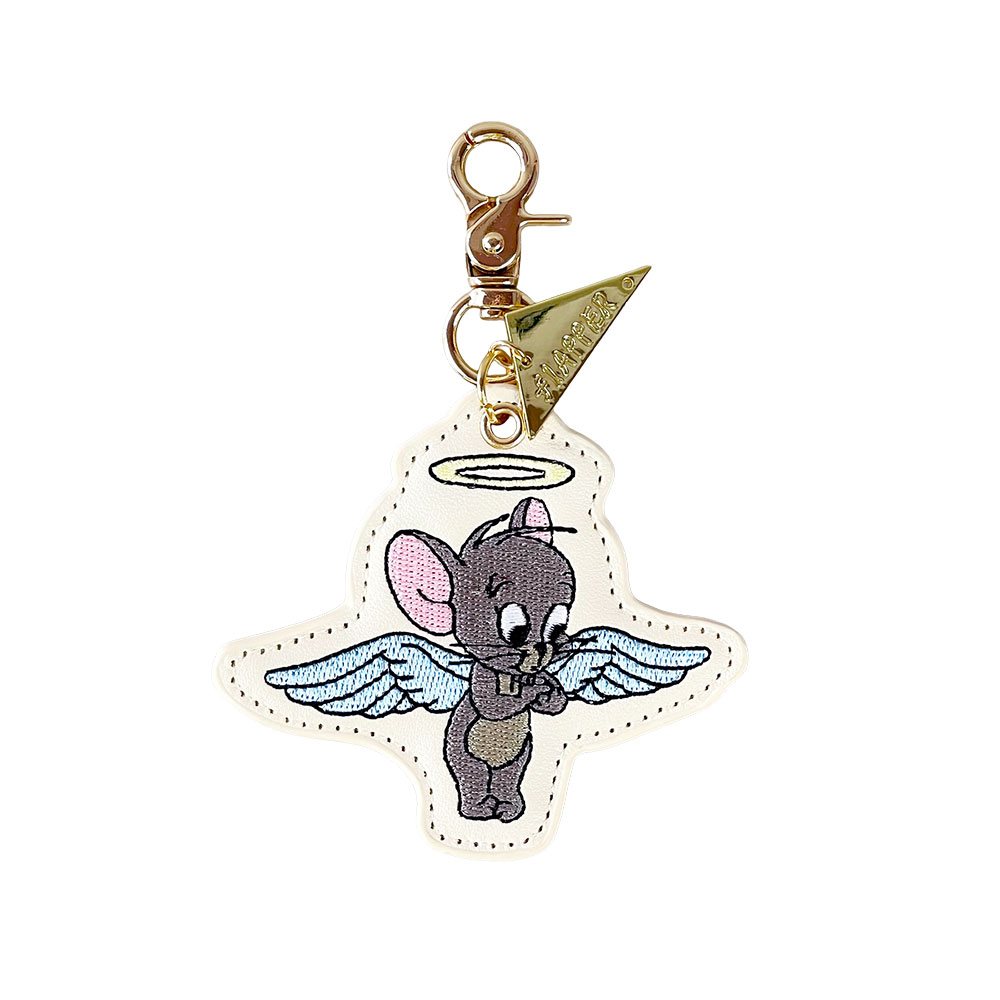 TOM and JERRY×Flapper 天使と悪魔刺繍チャーム - TOM AND JERRY