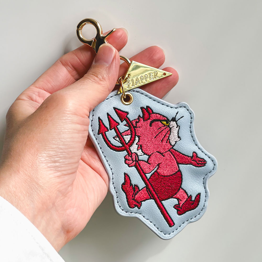 TOM and JERRY×Flapper 天使と悪魔刺繍チャーム - TOM AND JERRY