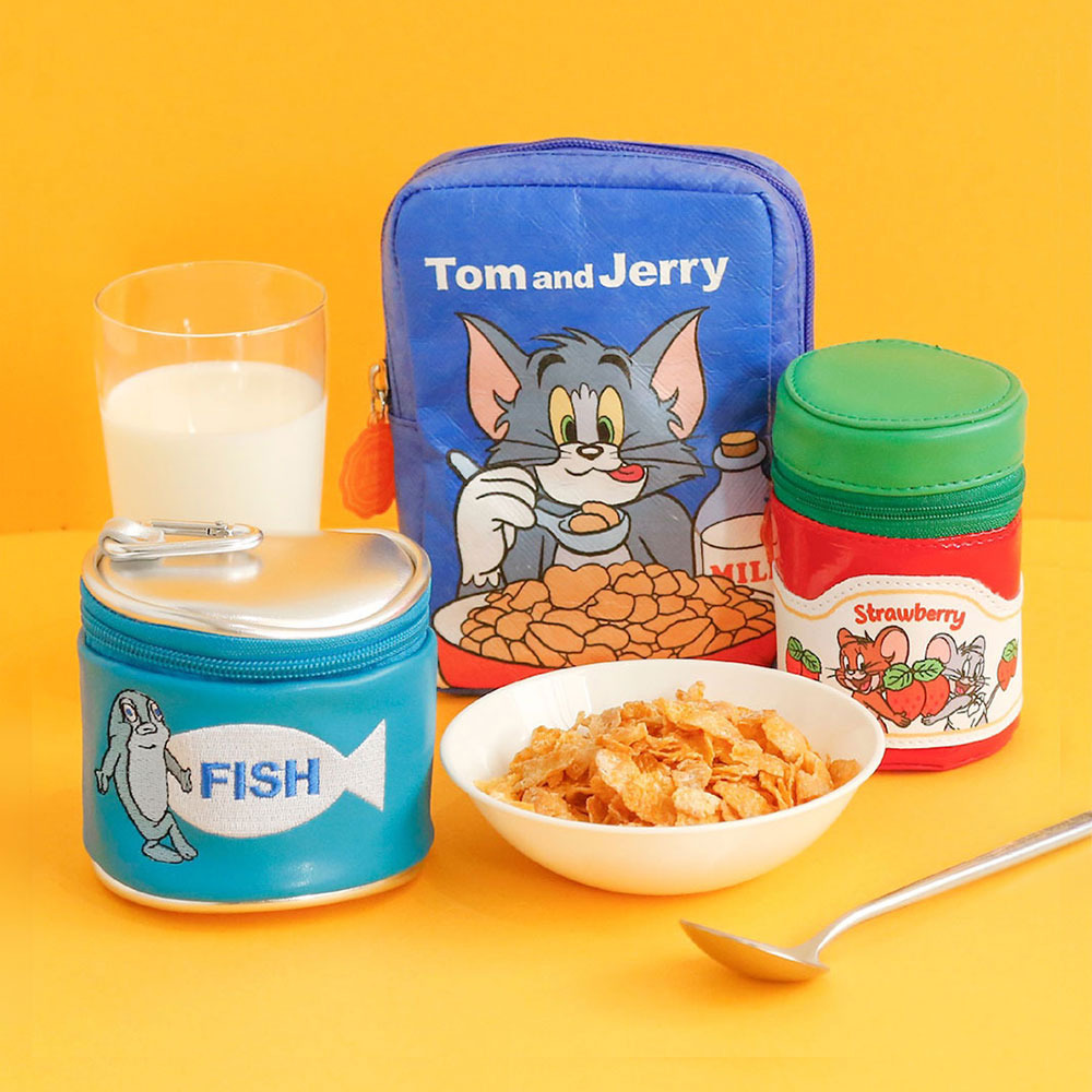 Y。ꕤ*.゜いちごジャムポーチ　6個 トムとジェリー ジェリーとタフィーのイチゴジャムポーチ - TOM AND