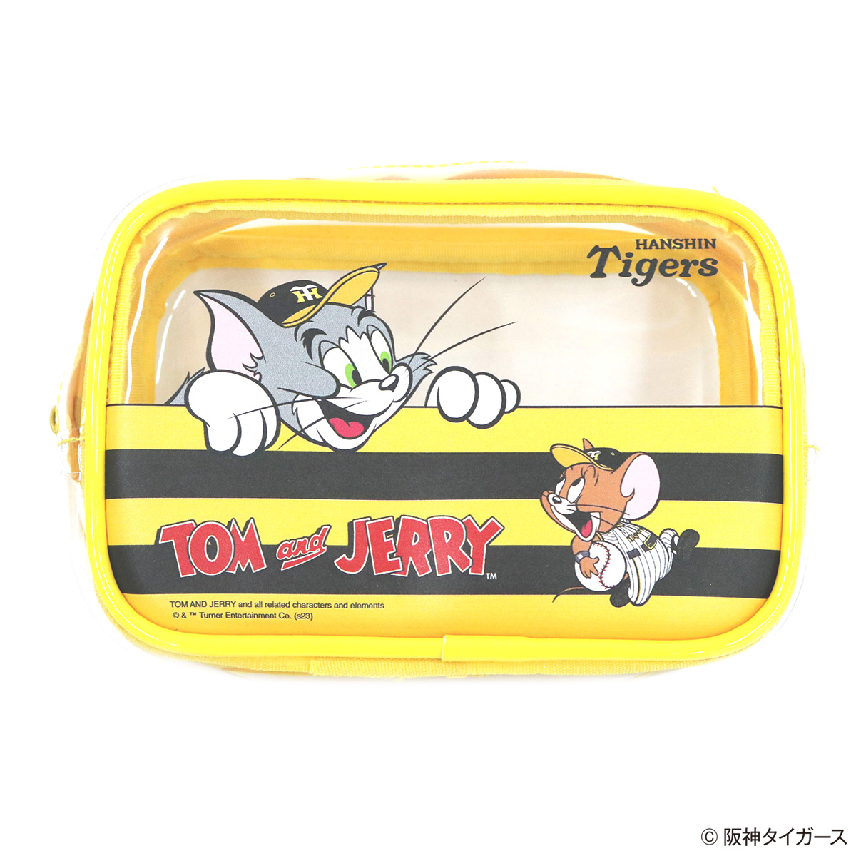 TOM and JERRY×阪神タイガース PVCクリアポーチ - TOM AND JERRY