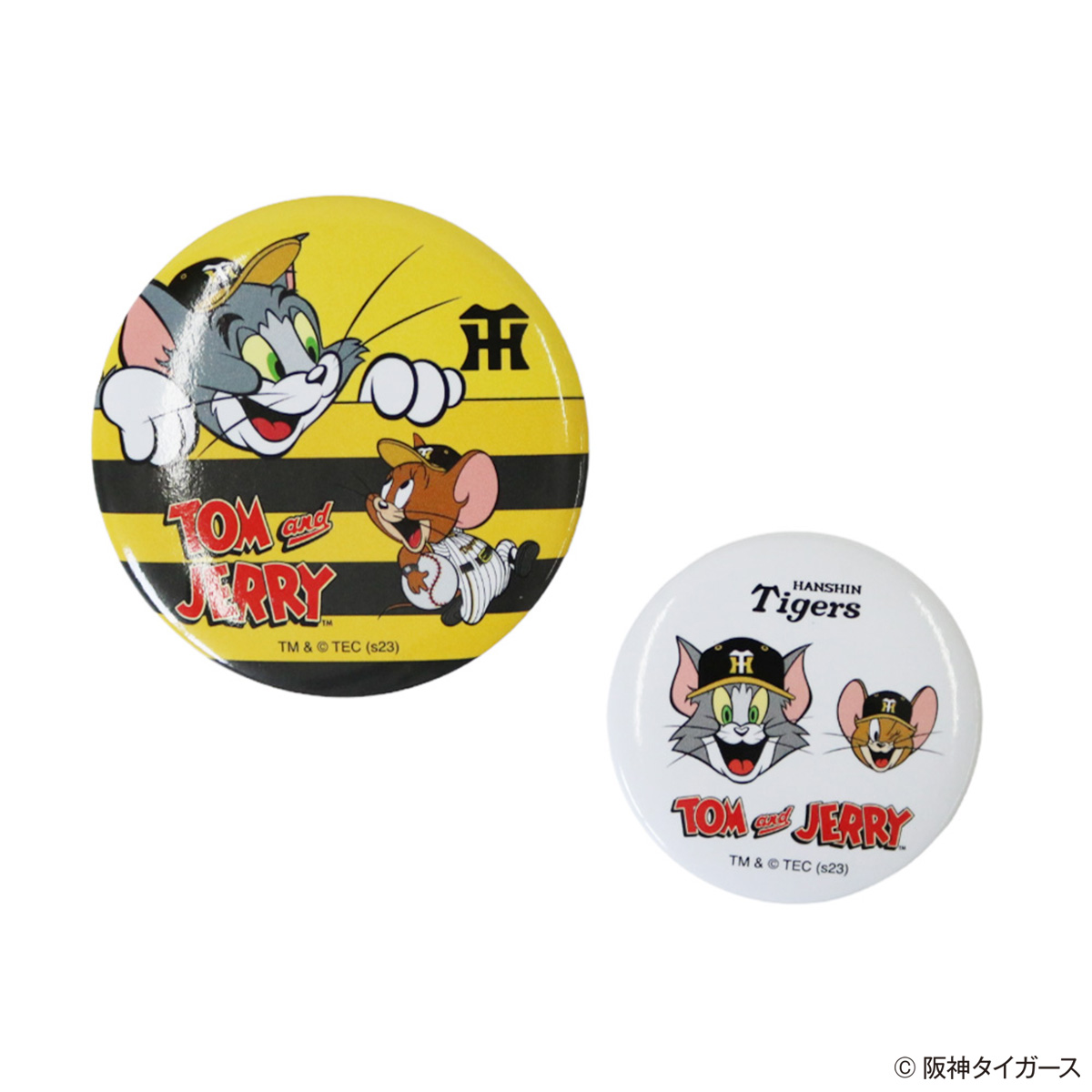 TOM and JERRY×阪神タイガース 缶バッチ（2個セット） - TOM AND JERRY