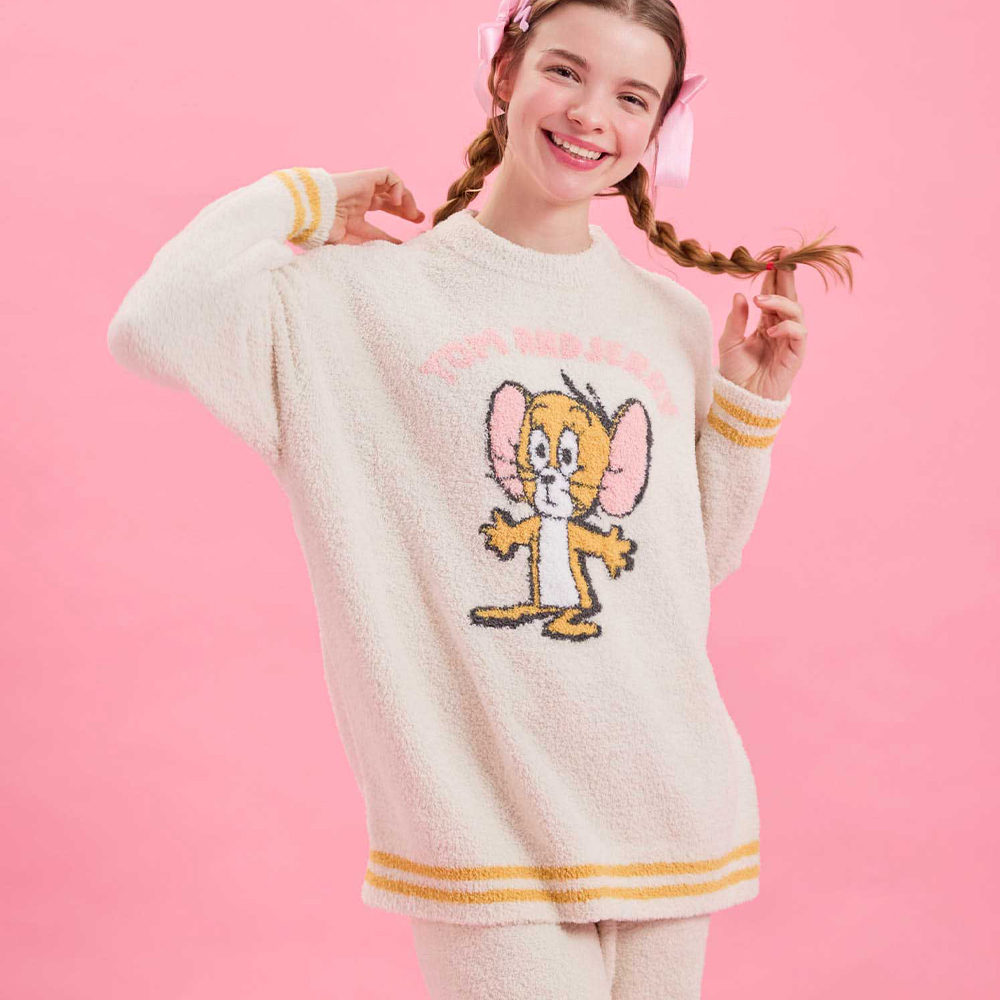 トムとジェリー×une nana cool プルオーバー＆ロングパンツセット