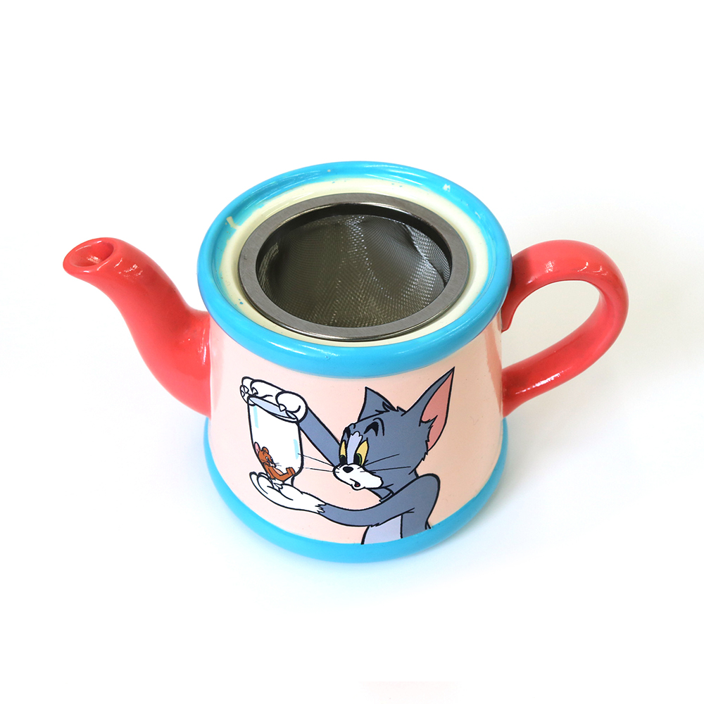 トムとジェリー フィギュア付きティーポット - TOM AND JERRY