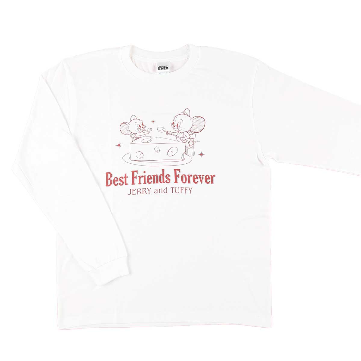 tシャツ TOM＆JERRY/トムとジェリー/ジェリー/CHEESE/ロングスリーブTシャツ/映画/キャラクター レディース TOM&JERRY/トムとジェリー/ジェリー/CHEESE/ロングスリーブT