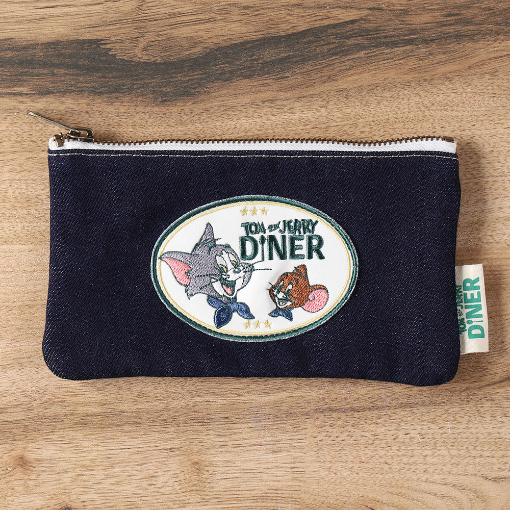 TOM and JERRY DINER ワッペンデニムフラットケース - TOM AND JERRY