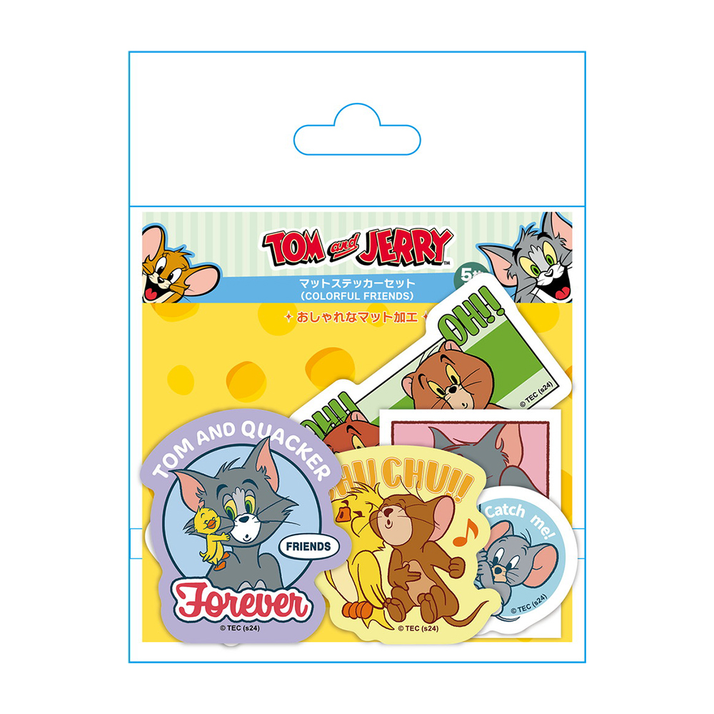 トムとジェリー マットステッカーセット COLORFUL FRIENDS - TOM AND
