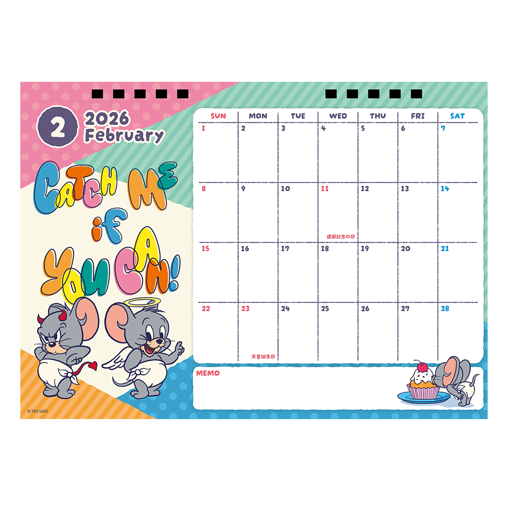 トムとジェリー 2026年カレンダー - TOM AND JERRY Official Online Store