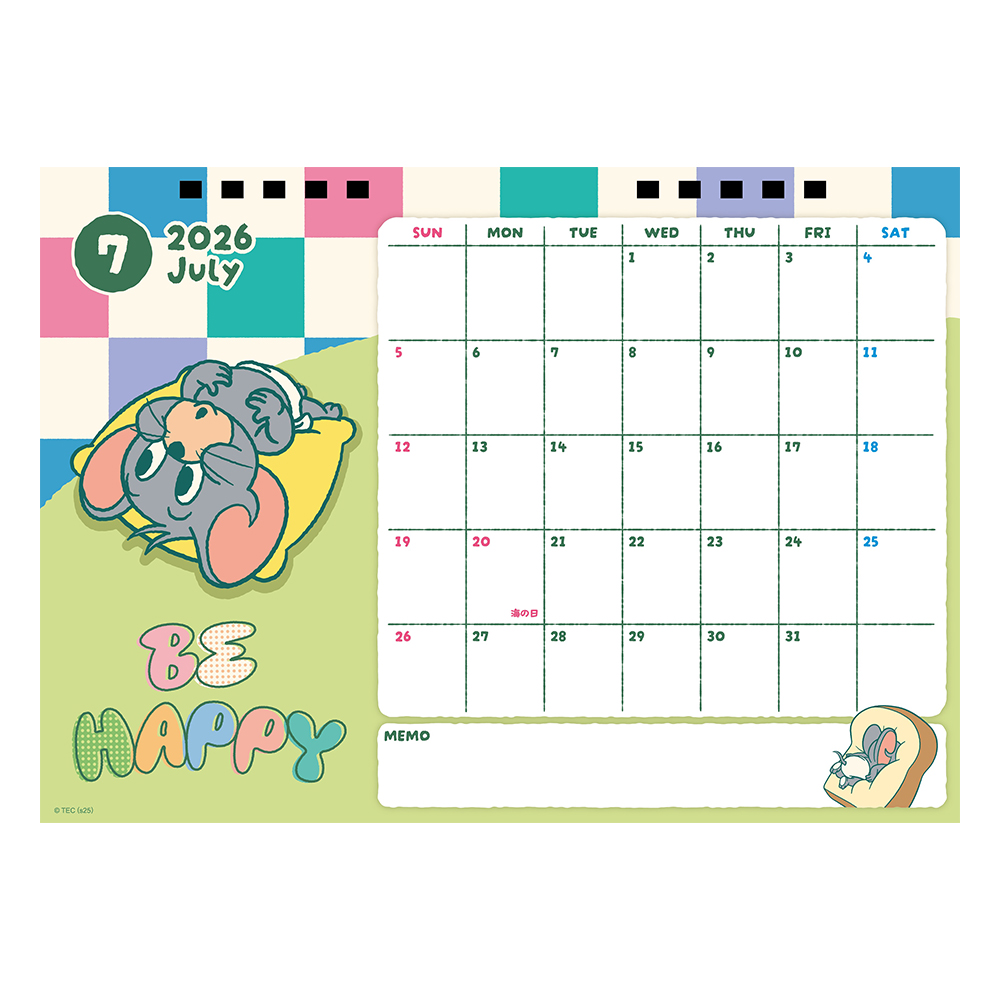 トムとジェリー 2026年カレンダー - TOM AND JERRY Official Online Store