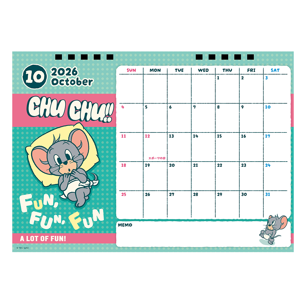 トムとジェリー 2026年カレンダー - TOM AND JERRY Official Online Store