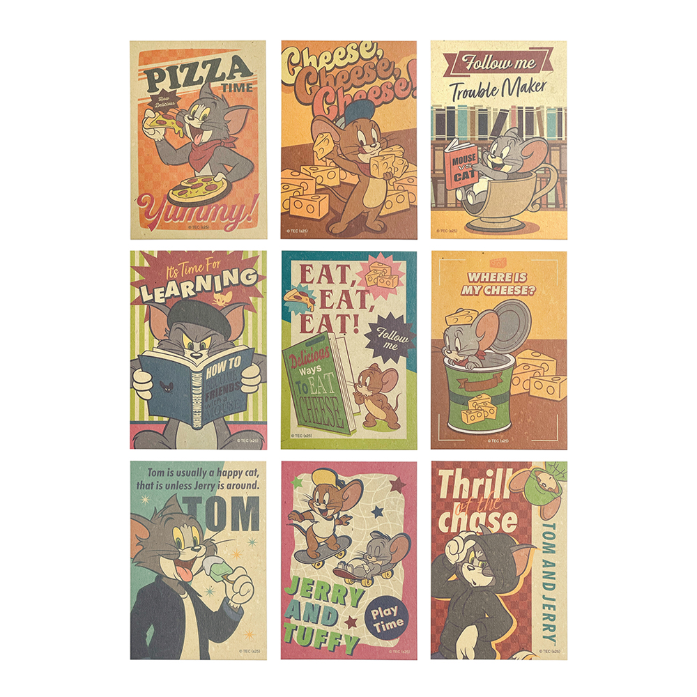 beamsトムボニア　壁掛け　絵 トムとジェリー アートカードコレクション 全9種 - TOM AND JERRY