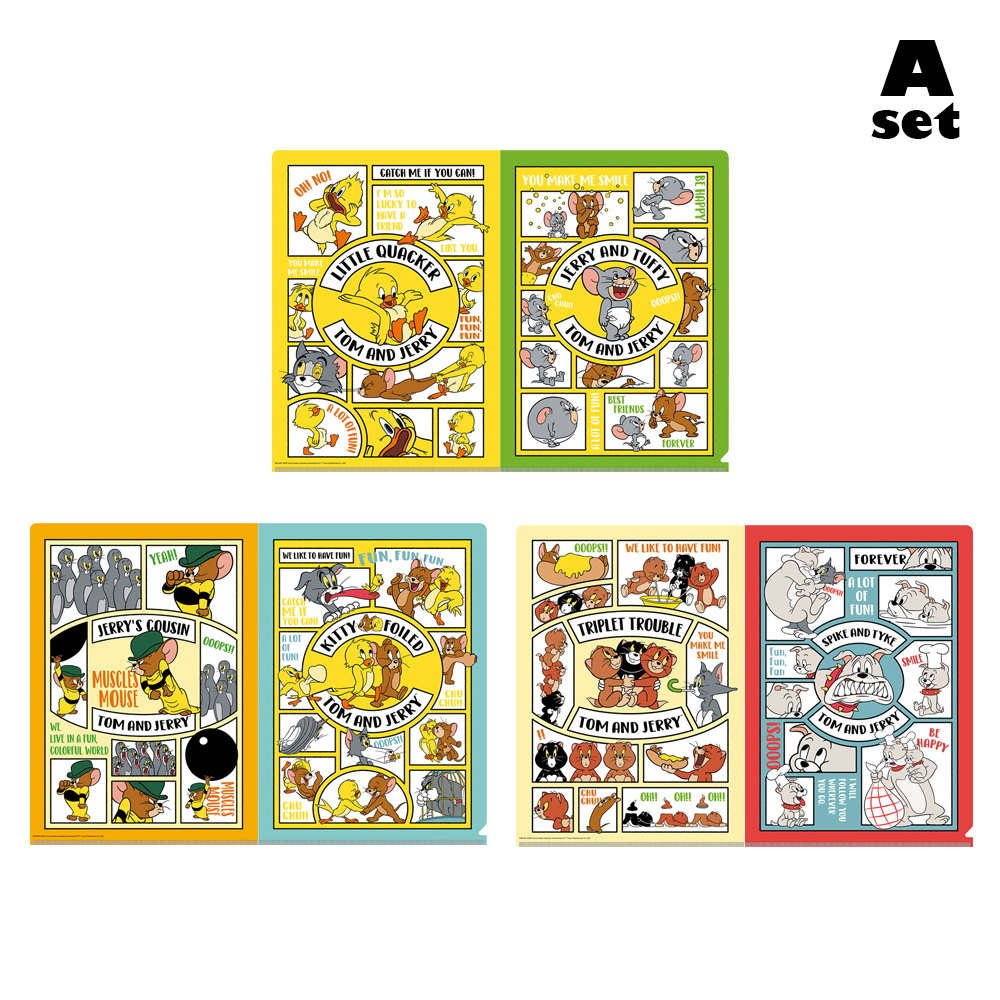 gromitページ/ プロコフィエフBOOSY＆HAUKES.等3冊セット トムとジェリー マットファイルセット COLORFUL FRIENDS - TOM AND