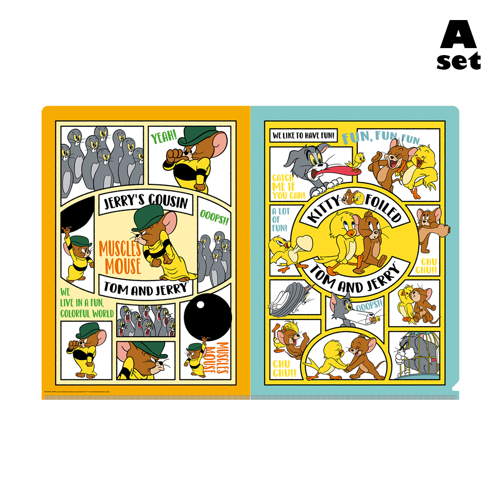 トムとジェリー マットファイルセット COLORFUL FRIENDS - TOM AND