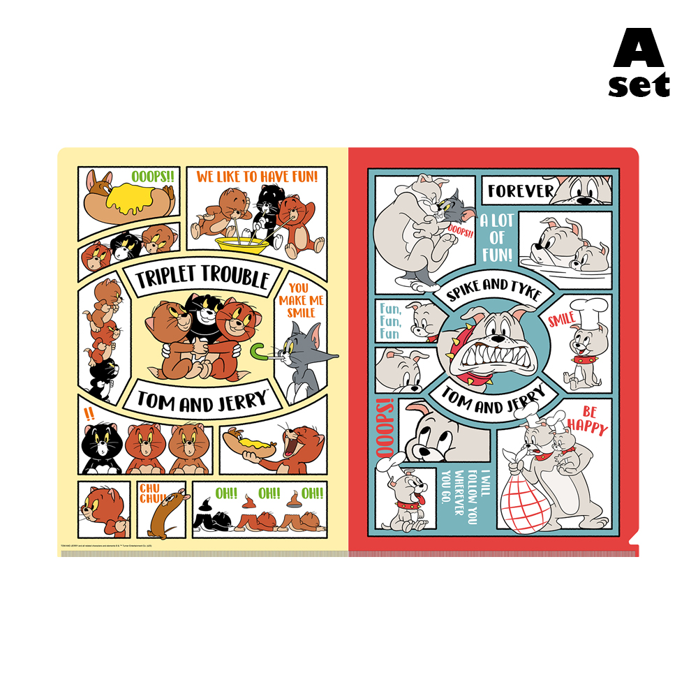 トムとジェリー マットファイルセット COLORFUL FRIENDS - TOM AND