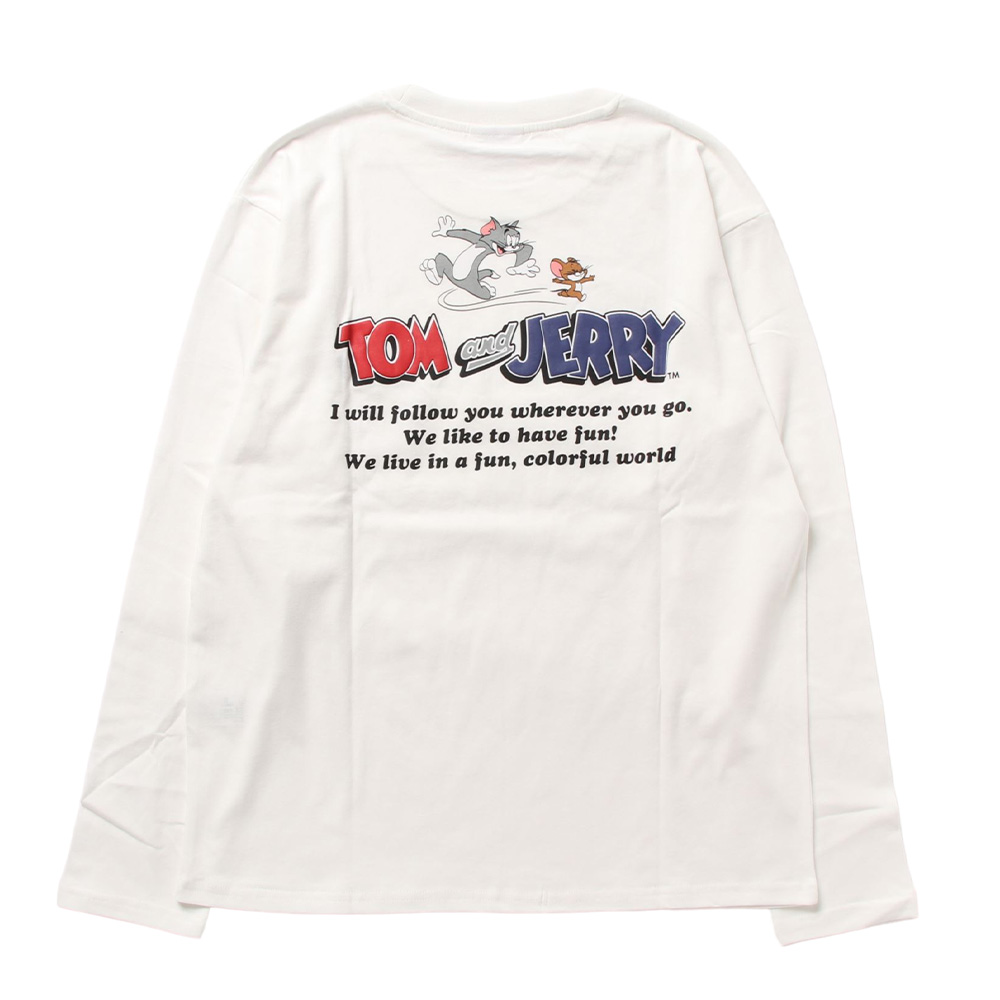 トムとジェリー クルーロングTシャツ（メンズ） - TOM AND