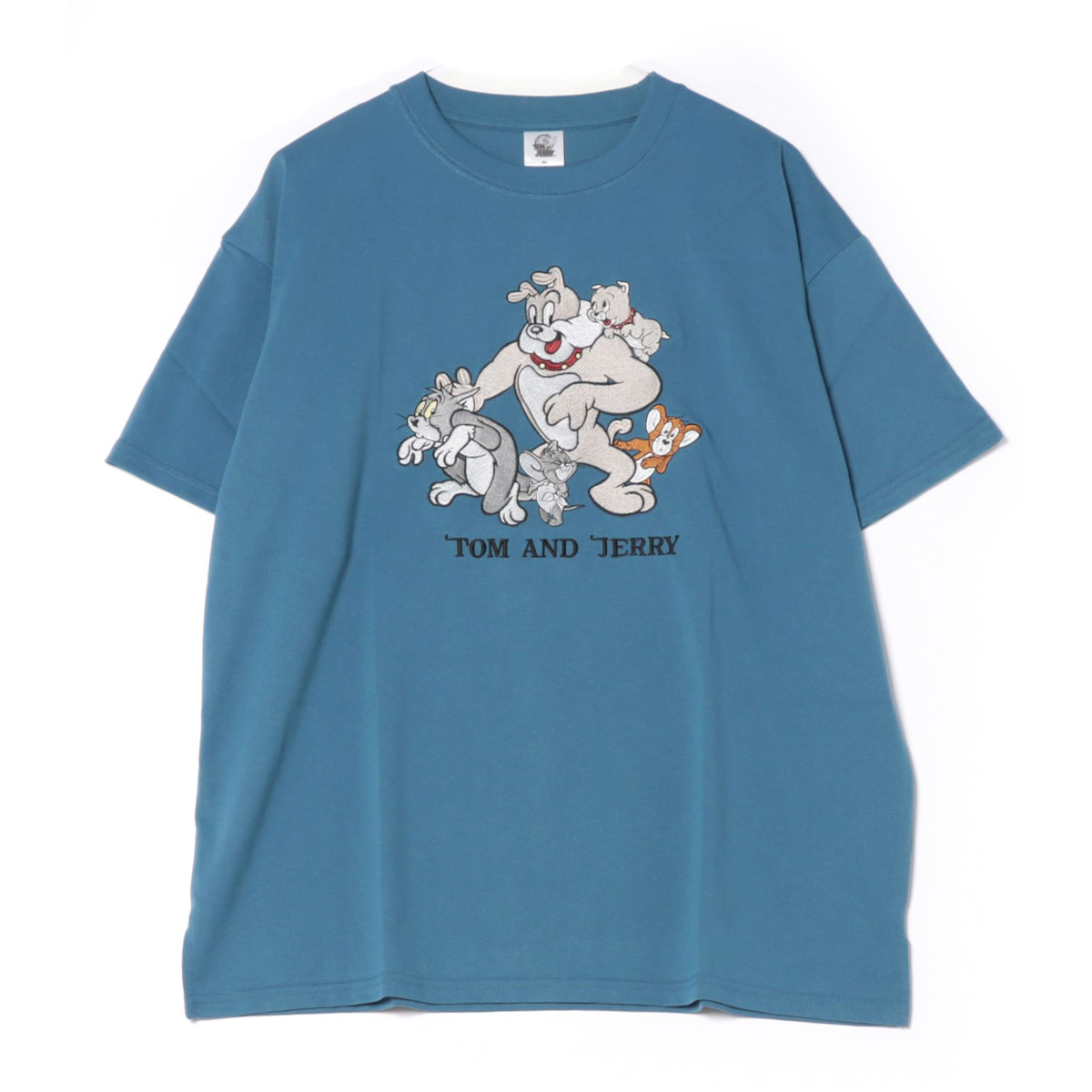 トムとジェリー 総刺繍半袖Tシャツ（レディース） - TOM AND