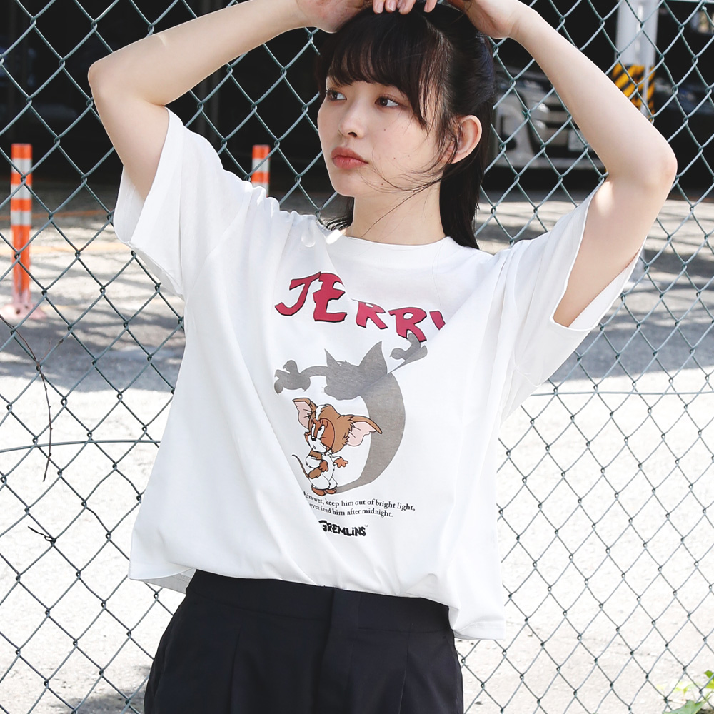 merry jenny TOM and JERRY Tee（オフホワイト） -ファッション