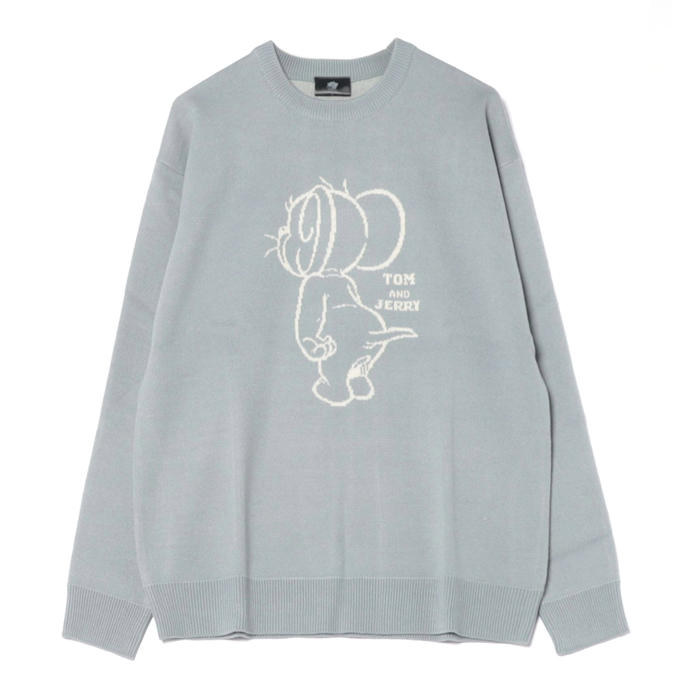 トムとジェリー 後ろJERRYジャガードニット メンズ - TOM AND JERRY