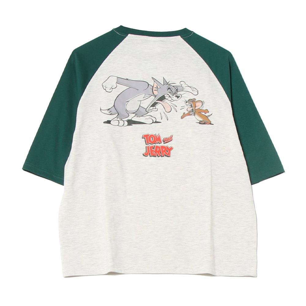 トムとジェリー セット 天竺七分袖ラグランTシャツレディース - TOM
