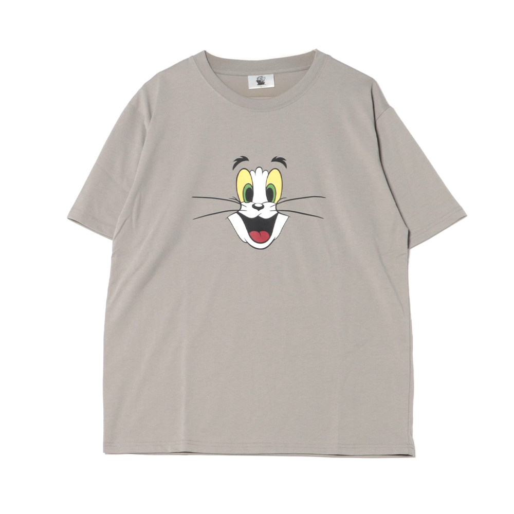 トムとジェリー 吸水速乾 フェイスプリントTシャツ - TOM AND JERRY