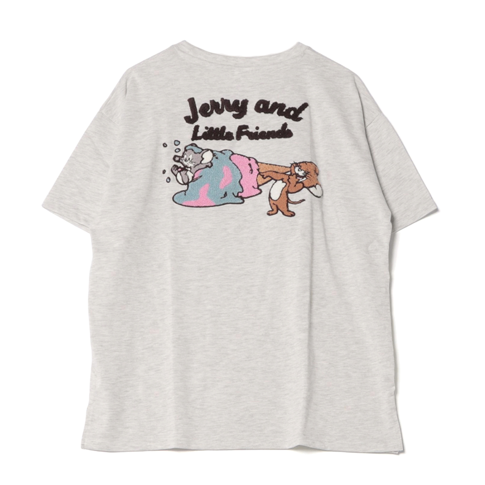 トムとジェリー サガラ刺繍半袖Tシャツ レディース - TOM AND JERRY