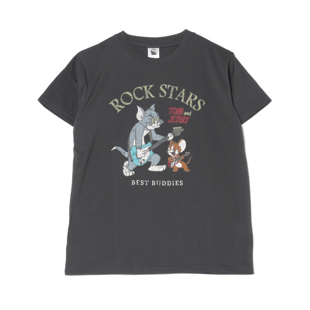 最大12%OFFクーポン 天竺半袖BOX型Tシャツ トムとジェリー レディース AND TOM - トップス