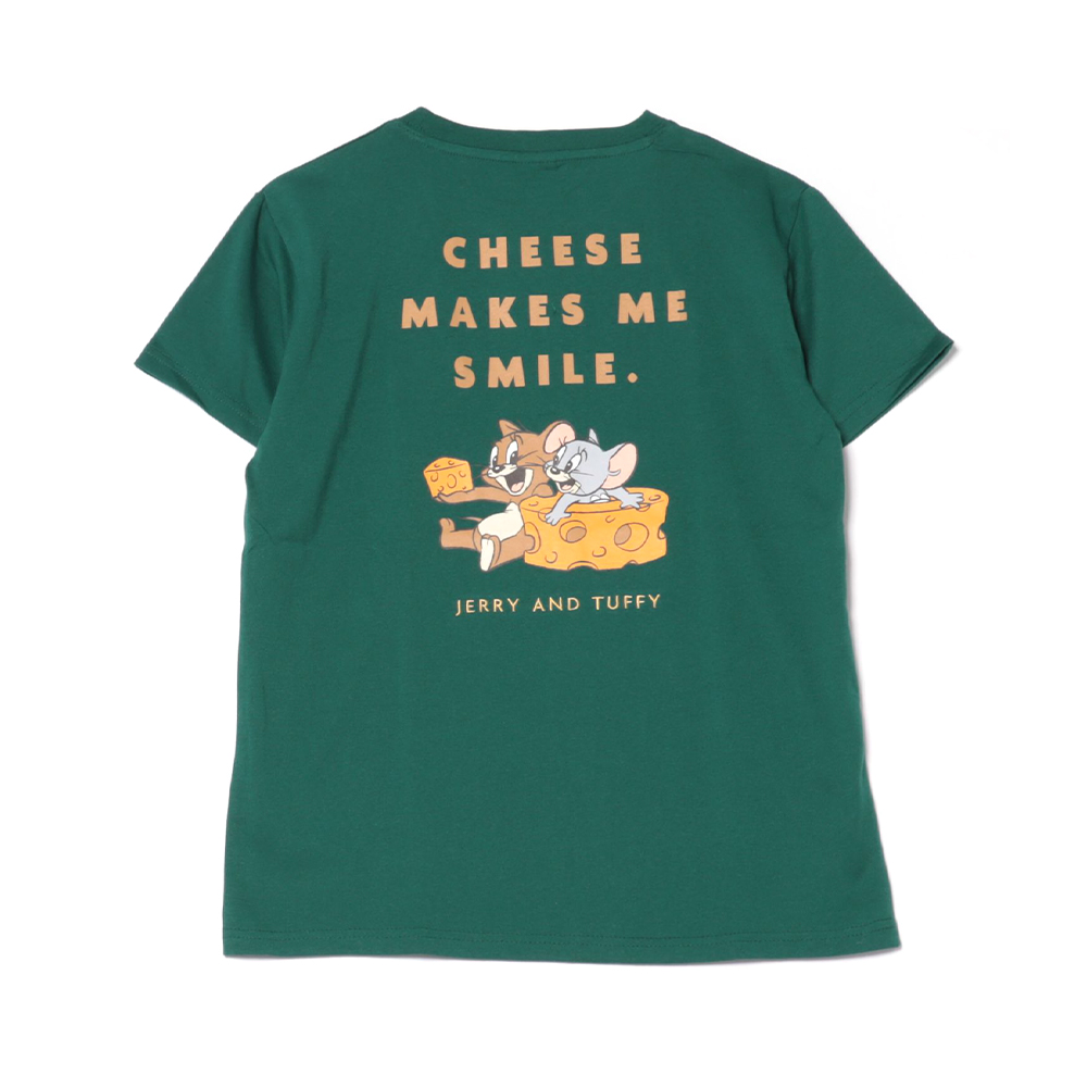 トムとジェリー 天竺半袖BOX型Tシャツ レディース - TOM AND
