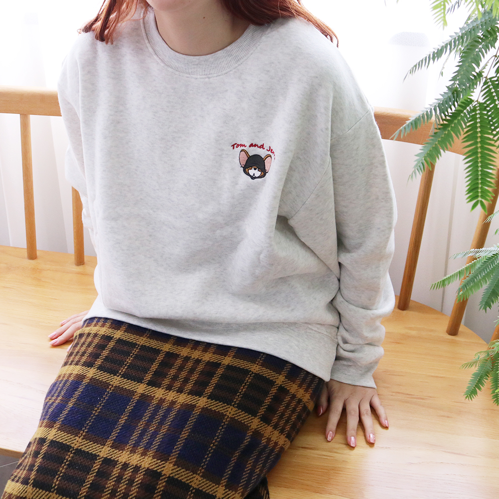 トムとジェリー フーディー＆サガラ刺繍スウェット メンズ - TOM AND