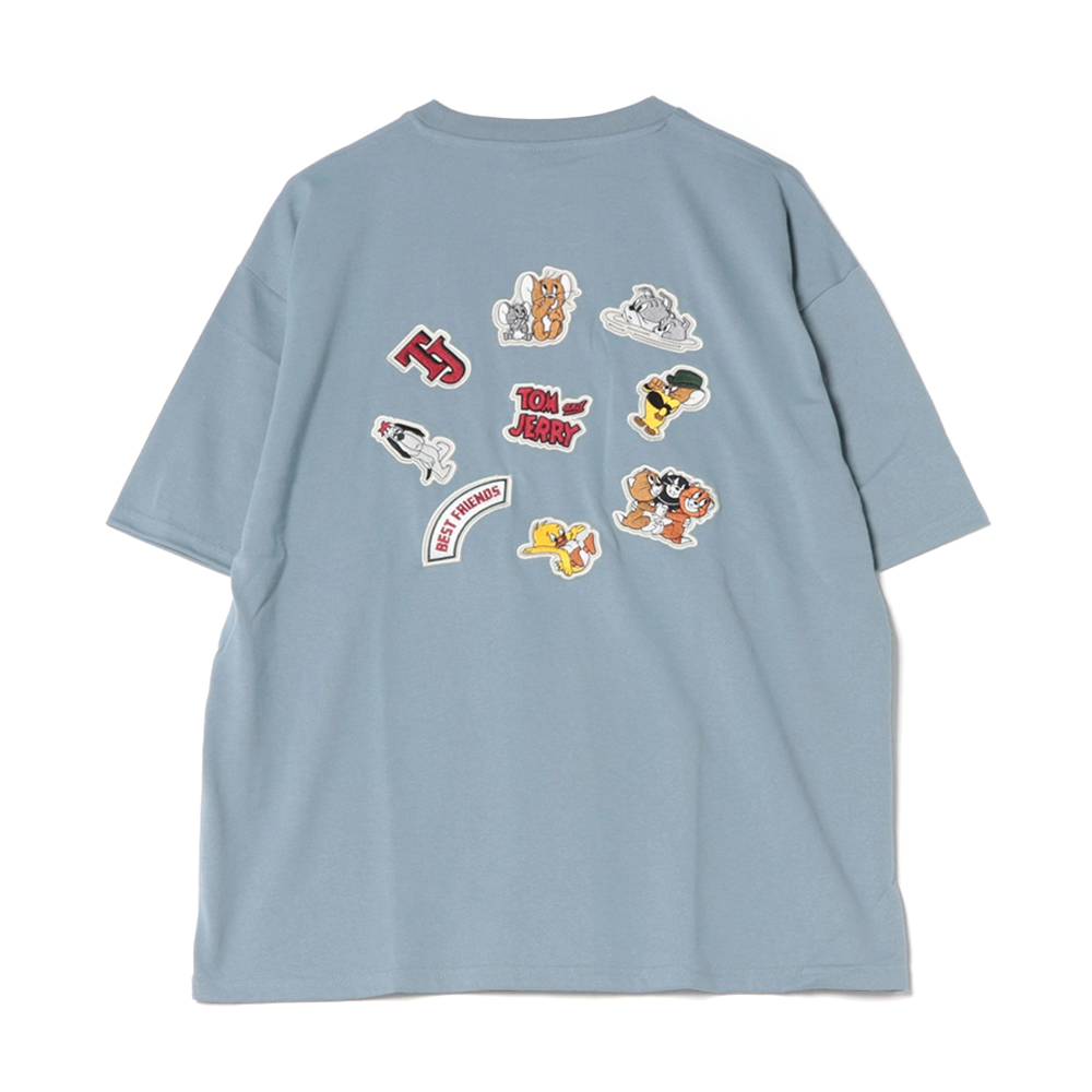 トムとジェリー ワッペン＆PUアップリケTシャツ メンズ - TOM AND