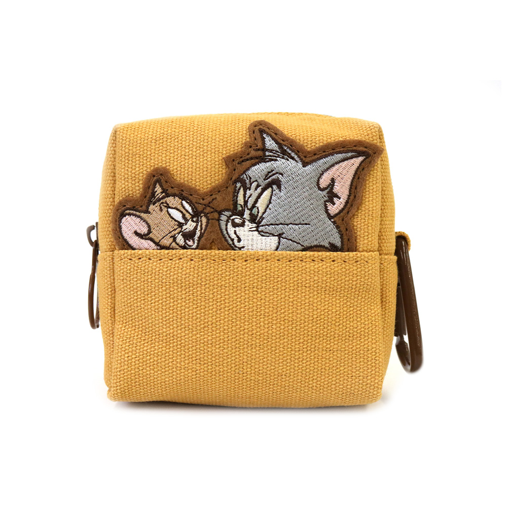 トムとジェリー ミニポーチ/ひょっこり刺繍 - TOM AND JERRY