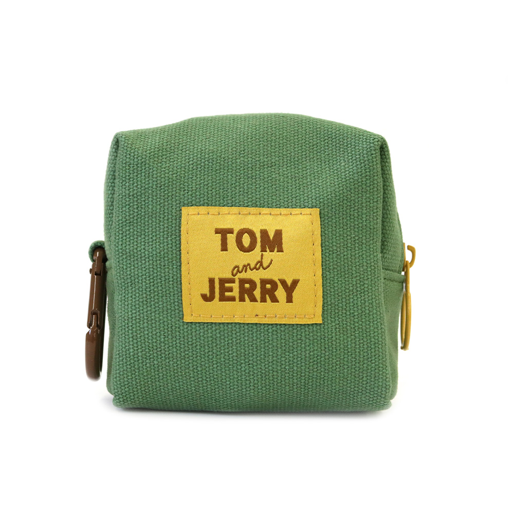 トムとジェリー ミニポーチ/ひょっこり刺繍 - TOM AND JERRY