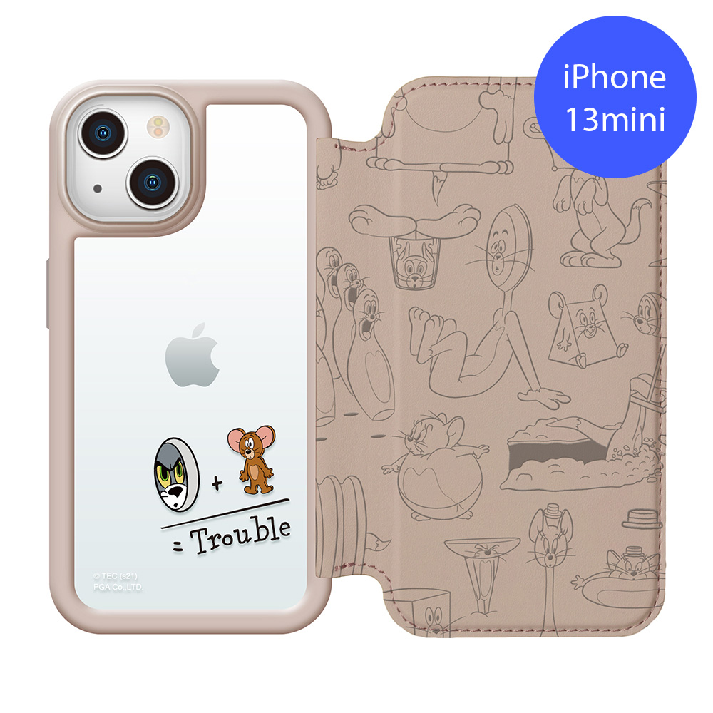 公式 トムとジェリー Iphone13miniガラスフリップケース Dpotpafjo4 Betosalgado Com Br