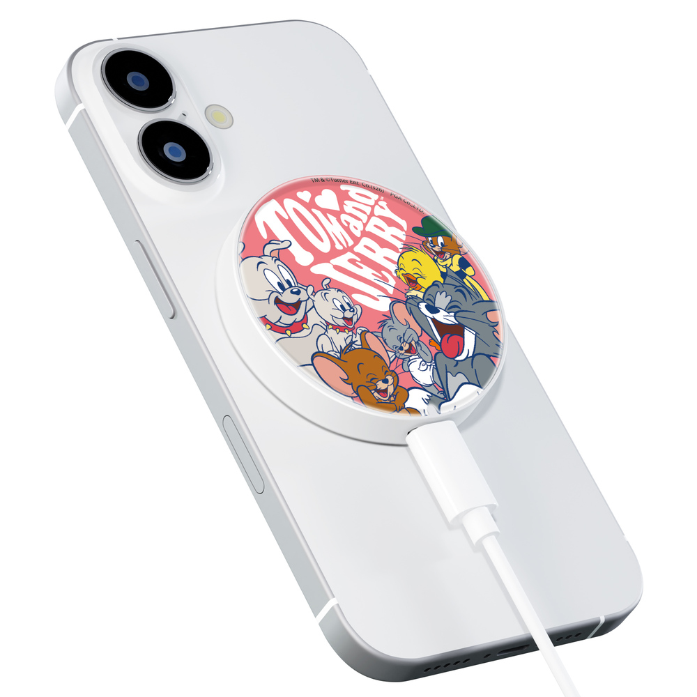 トムとジェリー マグネット式ワイヤレス充電器 - TOM AND JERRY