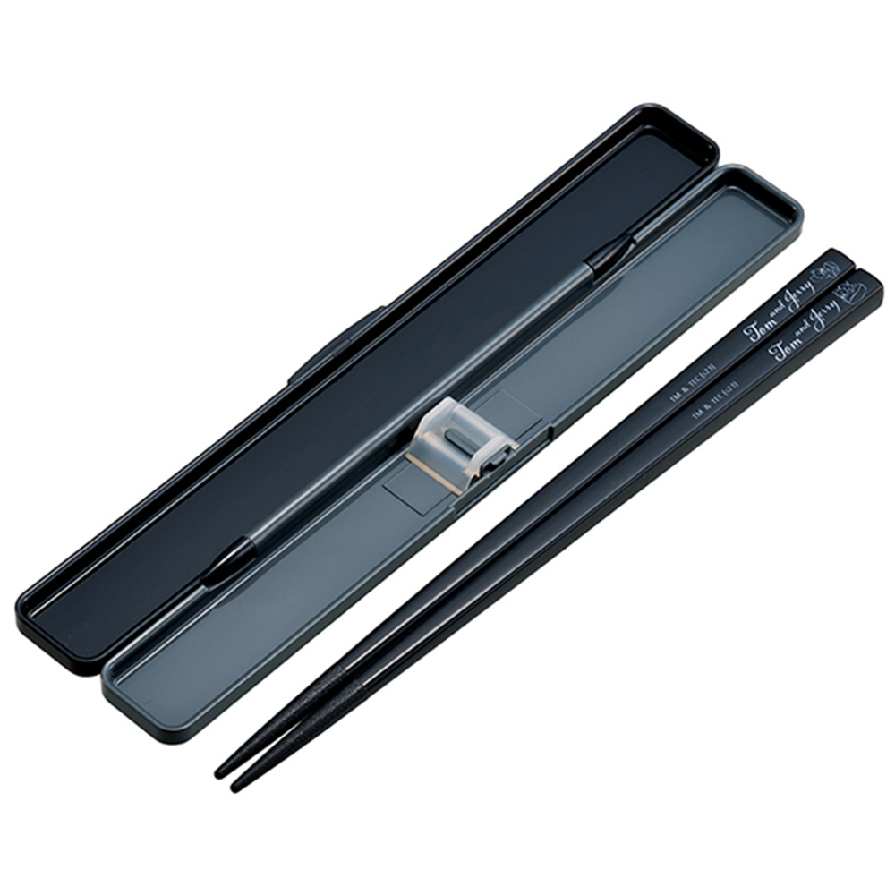 トムとジェリー 抗菌音の鳴らない箸・箸箱セット/コーヒー - TOM AND