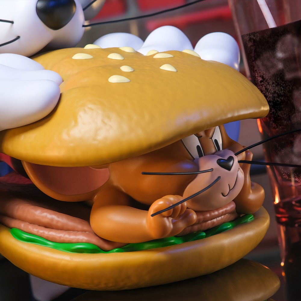 トムとジェリー メガバーガー バストフィギュア - TOM AND JERRY  