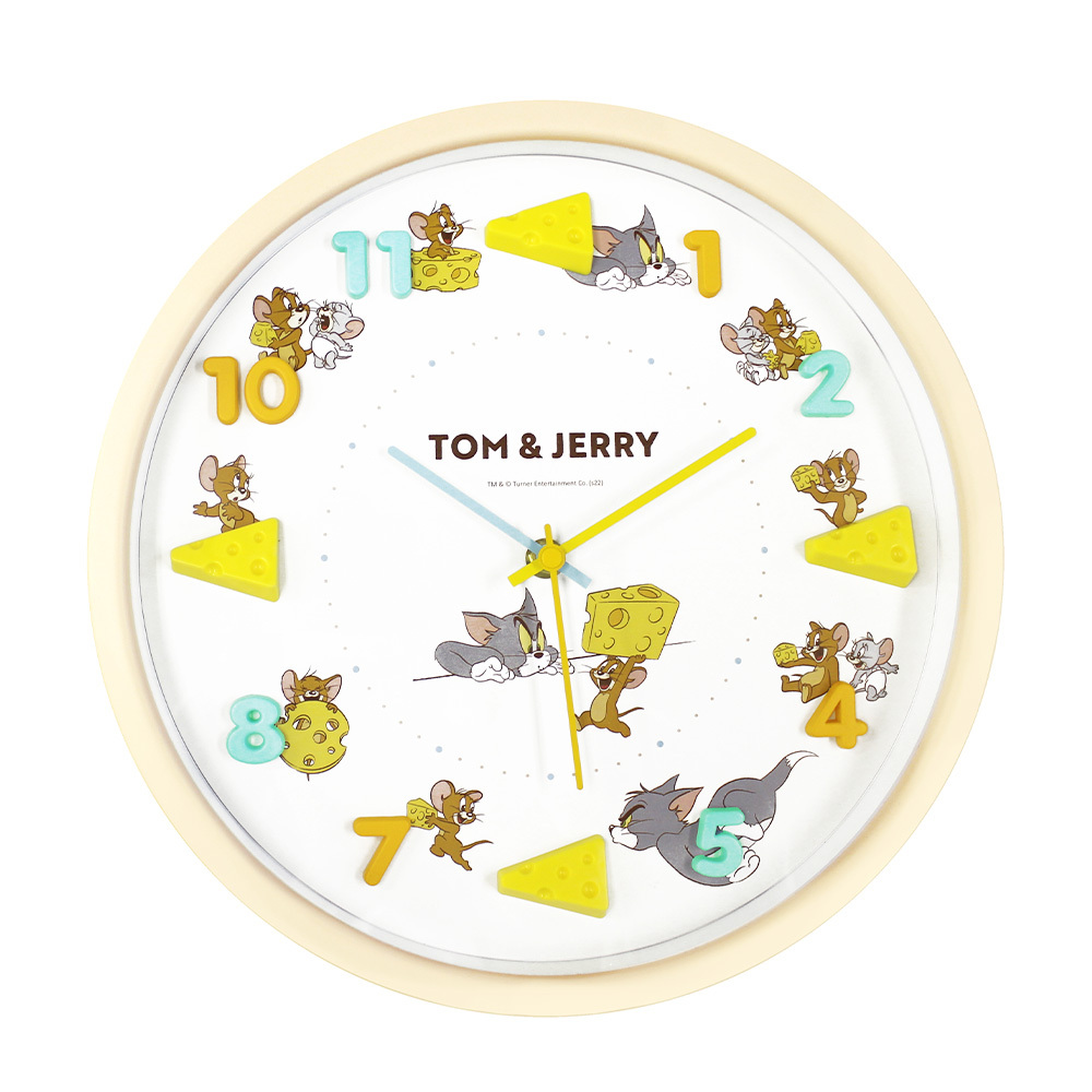 トムとジェリー アイコンウォールクロック チーズ Tom And Jerry Official Online Store